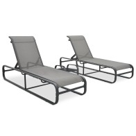 Sun Lounger Aluminium and...