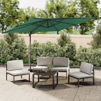 Cantilever Umbrella with Aluminium Pole Green 400x300 cm