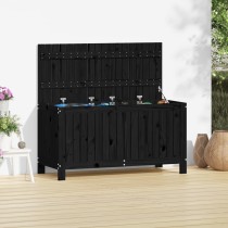Garden Storage Box Honey Brown 147x68x64 cm Solid Wood Pine