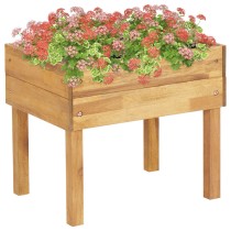 Raised Garden Planter 78.5x58.5x78.5 cm Solid Acacia Wood