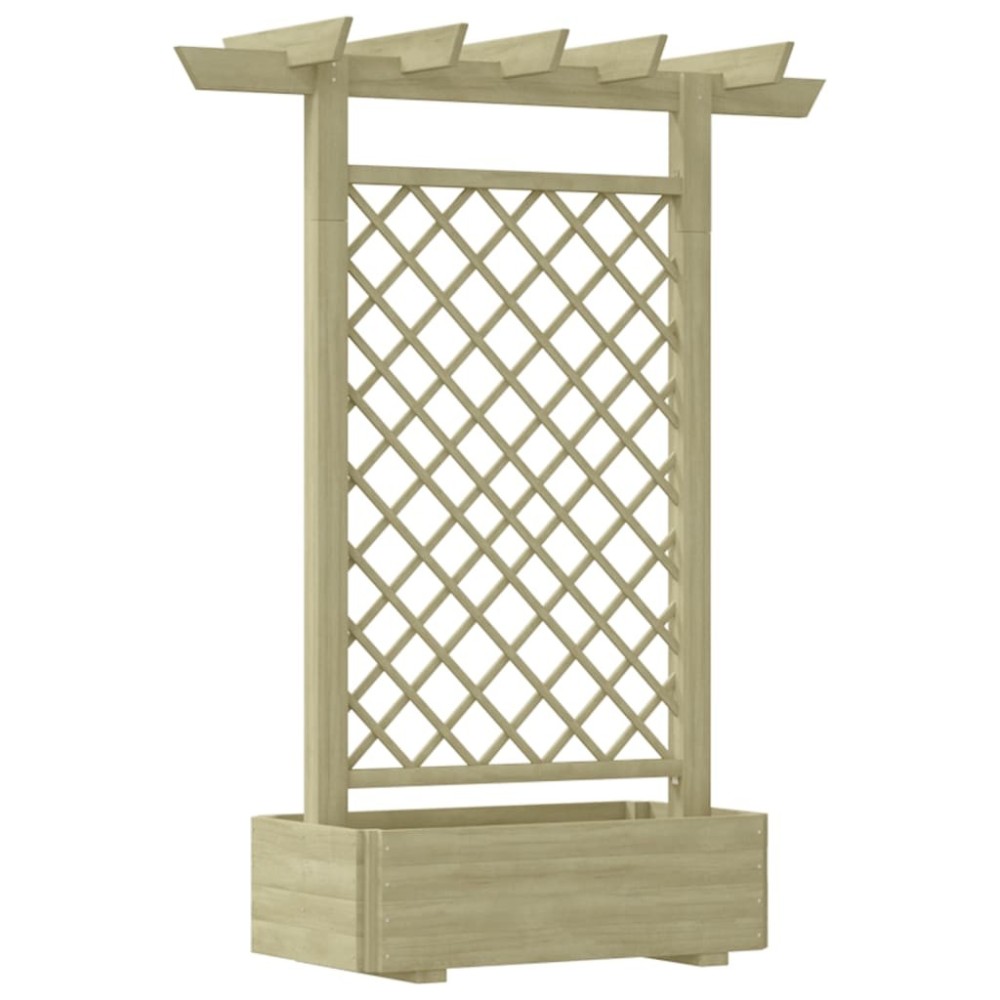 Garden Pergola Planter 162x56x204 cm Wood