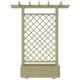 Garden Pergola Planter 162x56x204 cm Wood