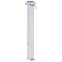 Garden Water Column 100 cm Stainless Steel Round