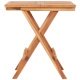Folding Bistro Table 60x60x65 cm Solid Teak Wood