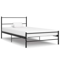 Bed Frame White Metal...