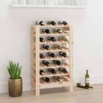 Wine Rack 61.5x30x42 cm Solid Wood Pine