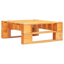 Outdoor-Ottomane Paletten Holz Schwarz