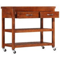 Servierwagen 100x48x89 cm Massivholz Akazie