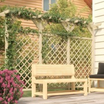 Garden Lattice Fence with Pergola Top 300x50x200 cm Impregnated Pinewood