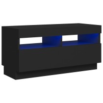 TV-Schrank mit LED-Leuchten Räuchereiche 100x35x40 cm