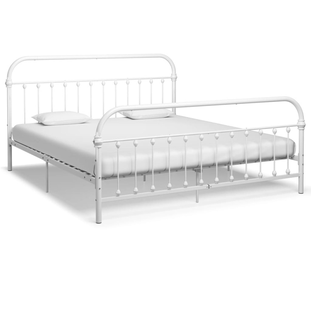 Bed Frame Black Metal 120x200 cm