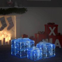 Decorative Acrylic Christmas Gift Boxes 3 pcs Colourful