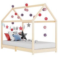 Kids Bed Frame Solid Pine...