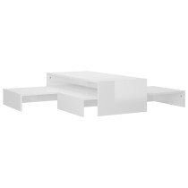 Nesting Coffee Table Set Grey 100x100x26.5 cm Engineered Wood