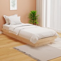 Bed Frame Solid Wood...