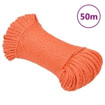 Arbeitsseil Orange 6 mm 100 m Polypropylen