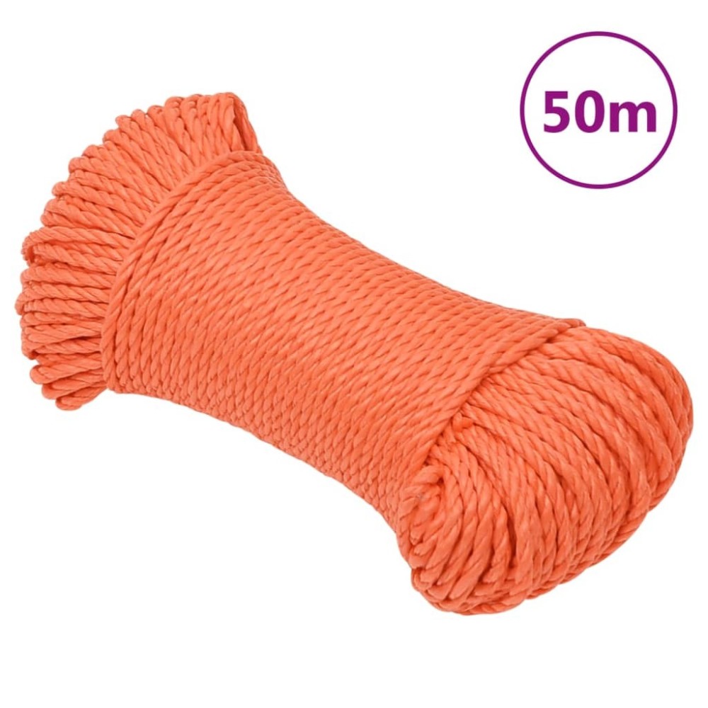 Arbeitsseil Orange 6 mm 100 m Polypropylen