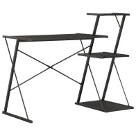 Desk with Shelf Black and...