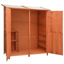 Garden Tool Shed 136x75x160 cm Solid Firwood