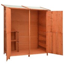 Garden Tool Shed 136x75x160 cm Solid Firwood