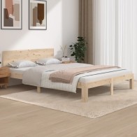 Bed Frame Solid Wood Pine...