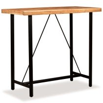 Bar Table 55x55x107 cm Solid Wood Acacia and Iron