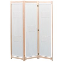 4-Panel Room Divider Brown 160x170x4 cm Fabric