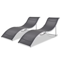 Folding Sun Loungers 2 pcs...