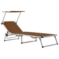 Folding Sun Lounger with...