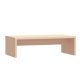 Monitor Stand White 50x27x15 cm Solid Wood Pine
