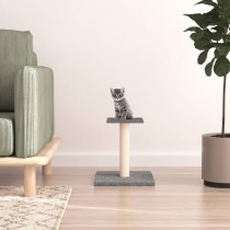 Cat Scratching Post with Platform Dark Grey 38 cm