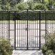 Garden Gate Black 121x8x150 cm Wrought Iron
