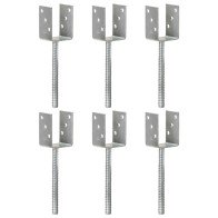 Fence Anchors 6 pcs Silver...