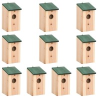 Bird Houses 10 pcs Solid...