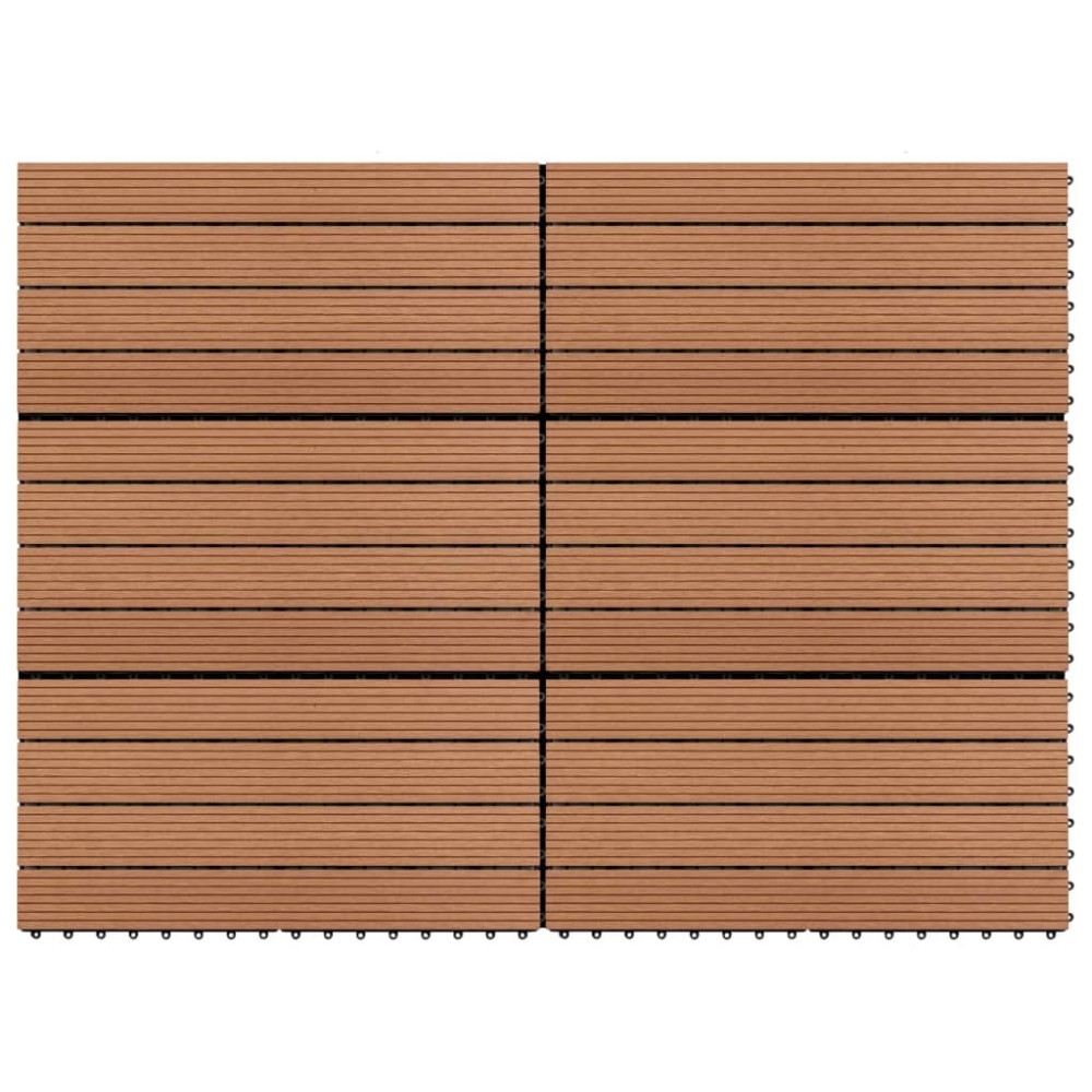 WPC Tiles 60x30 cm 6 pcs 1m  Grey