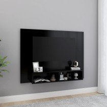 TV-Wandschrank Hochglanz-Weiß 120x23,5x90 cm Holzwerkstoff