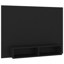Wall TV Cabinet High Gloss Black 120x23.5x90 cm Engineered Wood