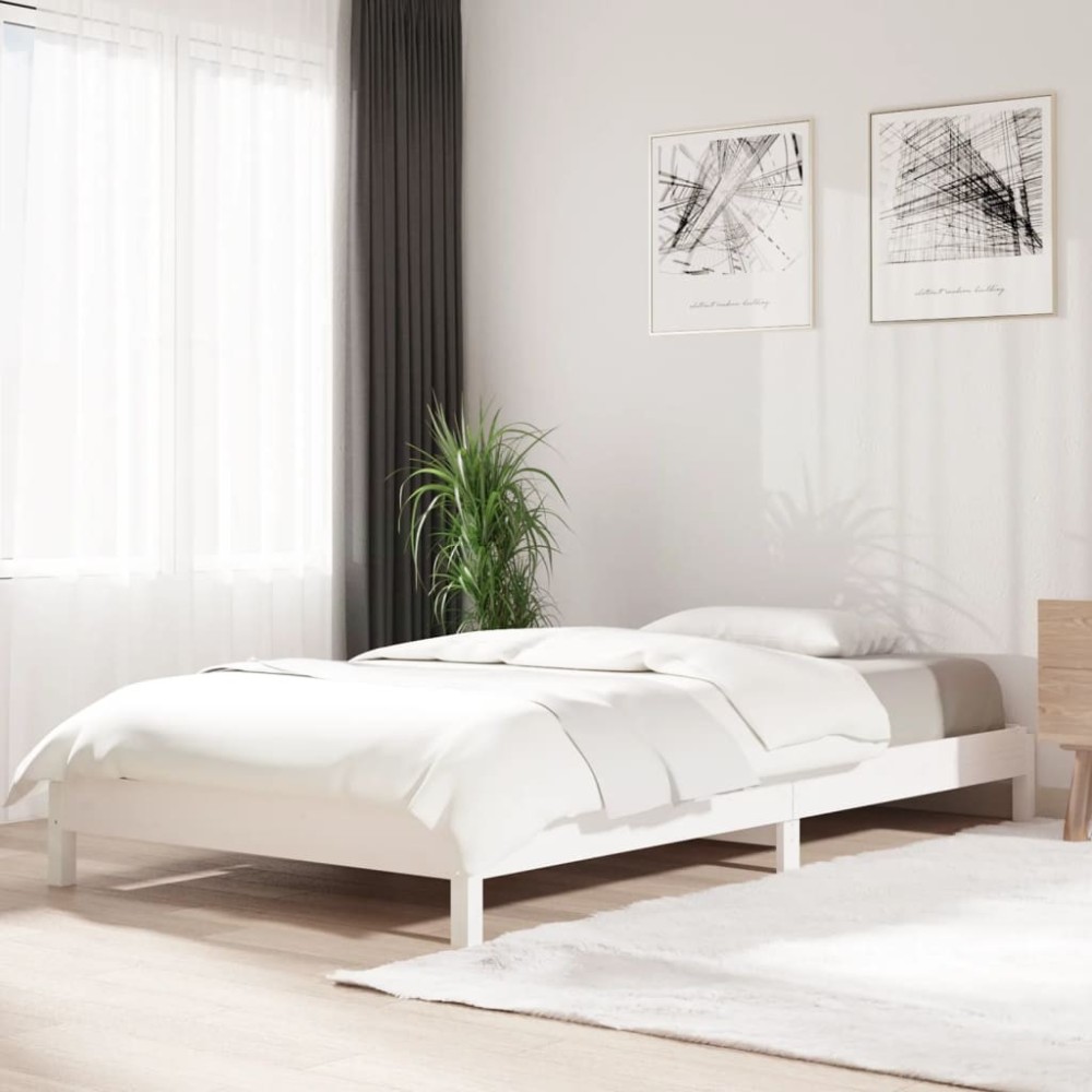 Stack Bed 90x200 cm Solid Wood Pine