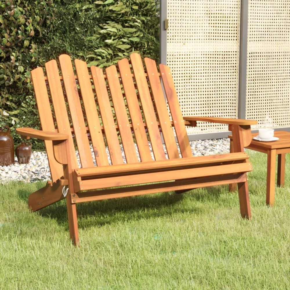 Adirondack Garden Bench 126 cm Solid Wood Acacia