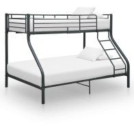 Bunk Bed Frame Grey Metal...