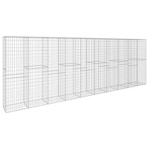 Gabion Wall with Cover Galvanised Steel 600x50x200 cm