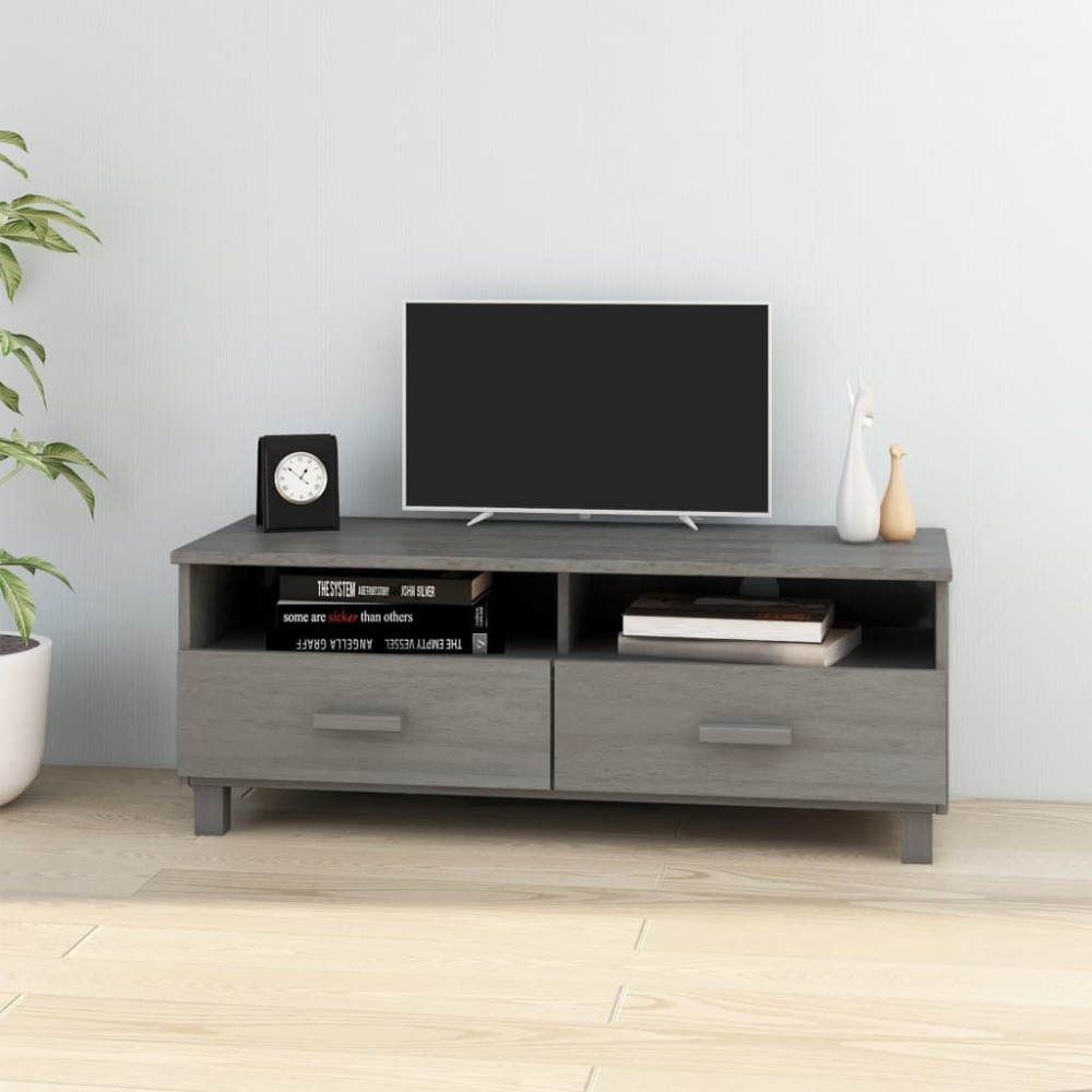 TV Cabinet HAMAR Honey Brown 106x40x40 cm Solid Wood Pine