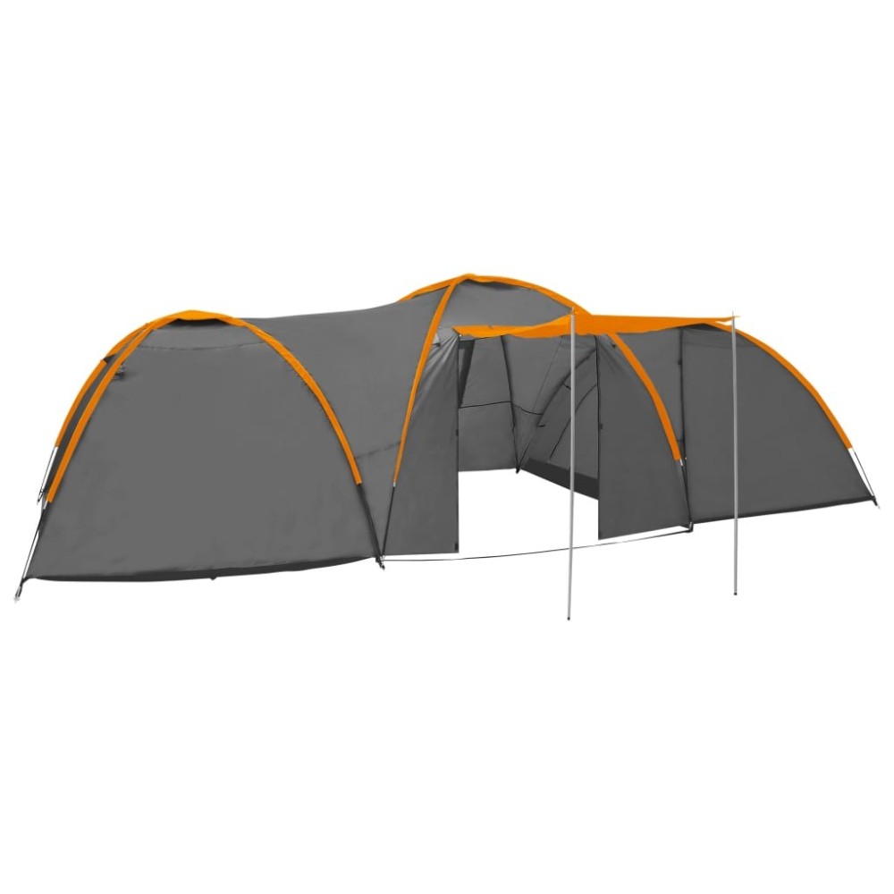 Camping Igloo Tent 650x240x190 cm 8 Person Blue