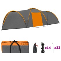 Camping-Zelt Iglu 650x240x190 cm 8 Personen Blau