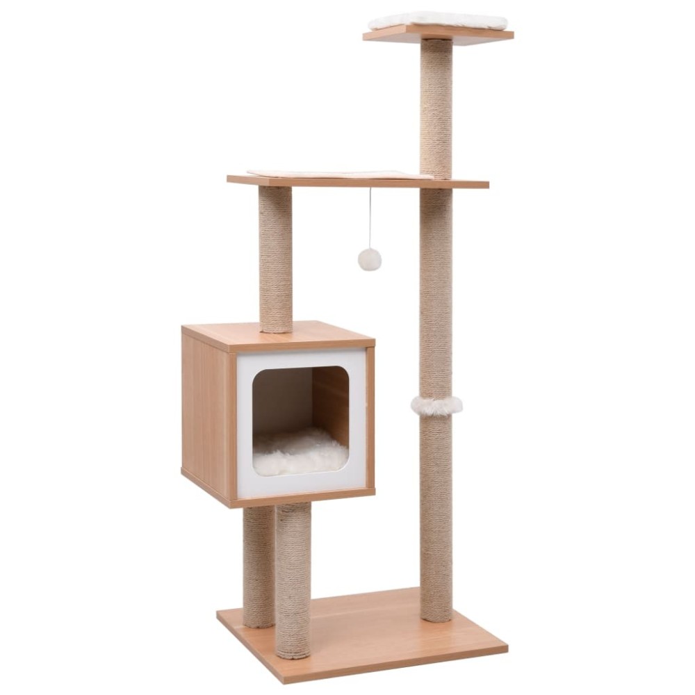 Cat Tree with Sisal Scratching Mat 123 cm