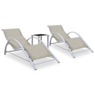Sun Loungers 2 pcs with...
