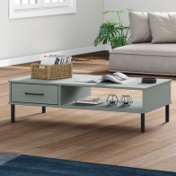 Coffee Table with Metal...