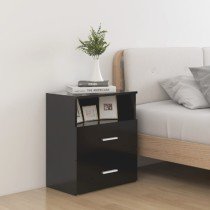 Bed Cabinets 2 pcs Grey 50x32x60 cm