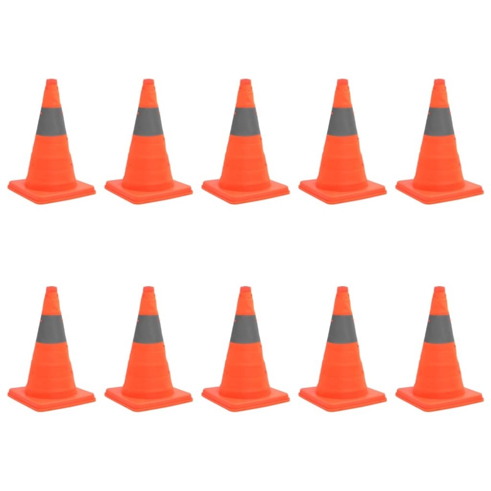 5 Pop-up Traffic Cones 42 cm