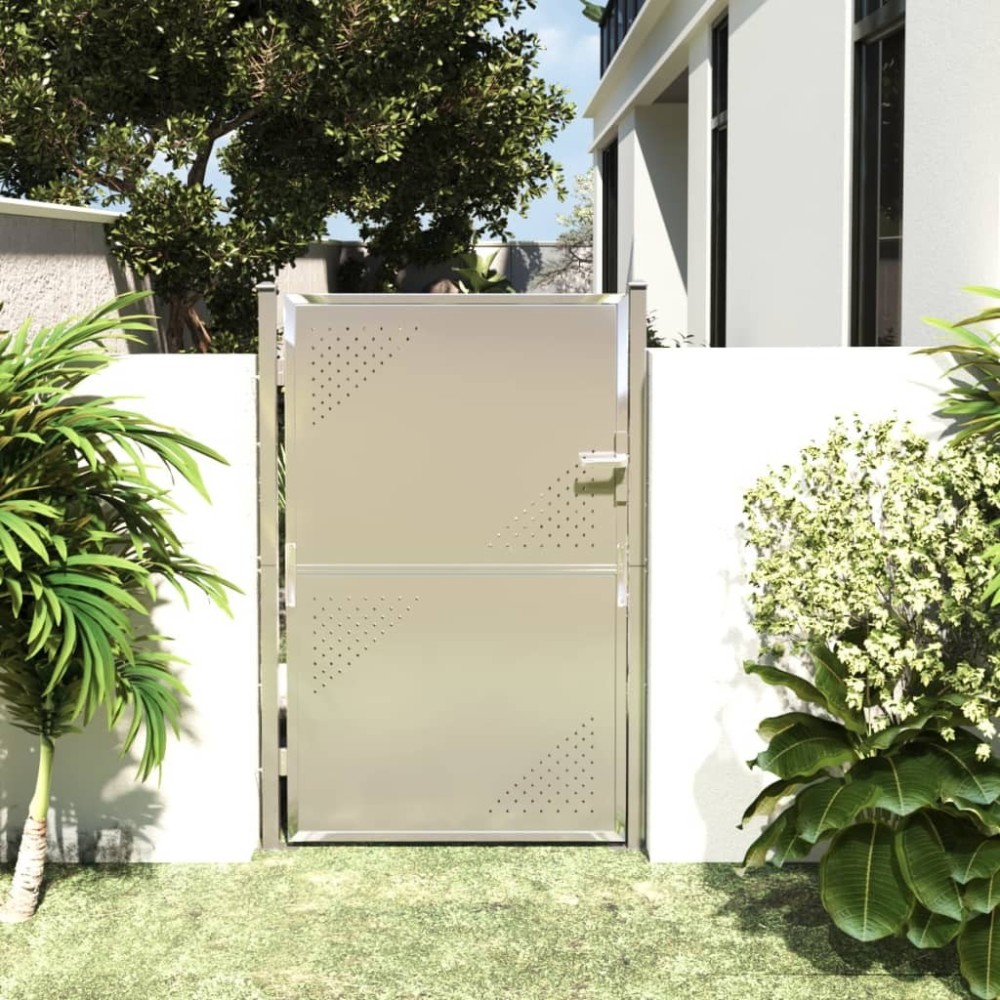 Garden Gate 100x150 cm Stainless Steel